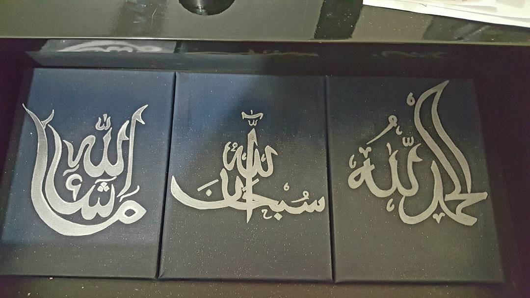 made these for our living room #calligraphy #paint