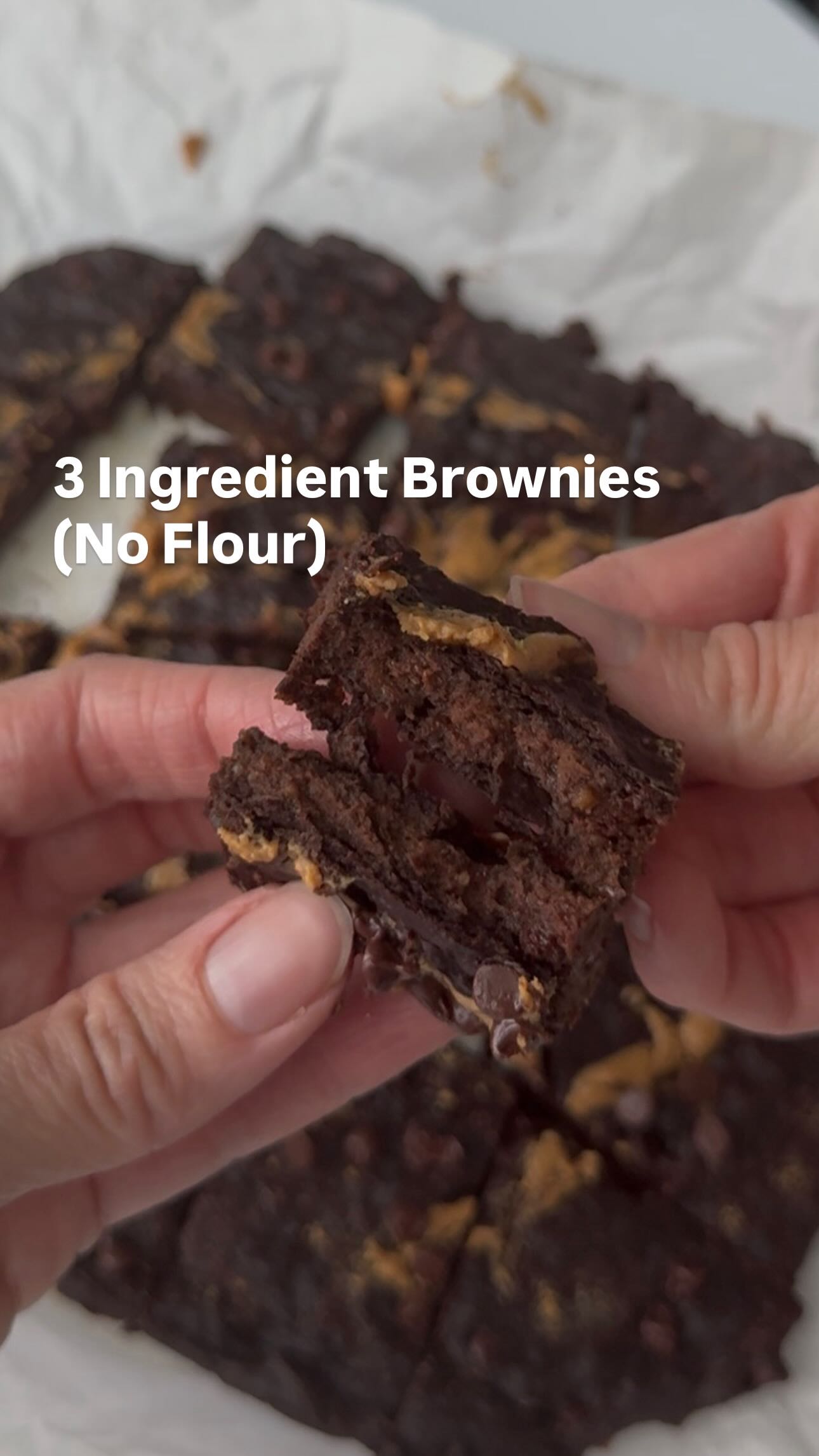 3 ingredients and NO flour! - These brownies are actually HEALTHY!! 
*1 cup ripe mashed bananas, app