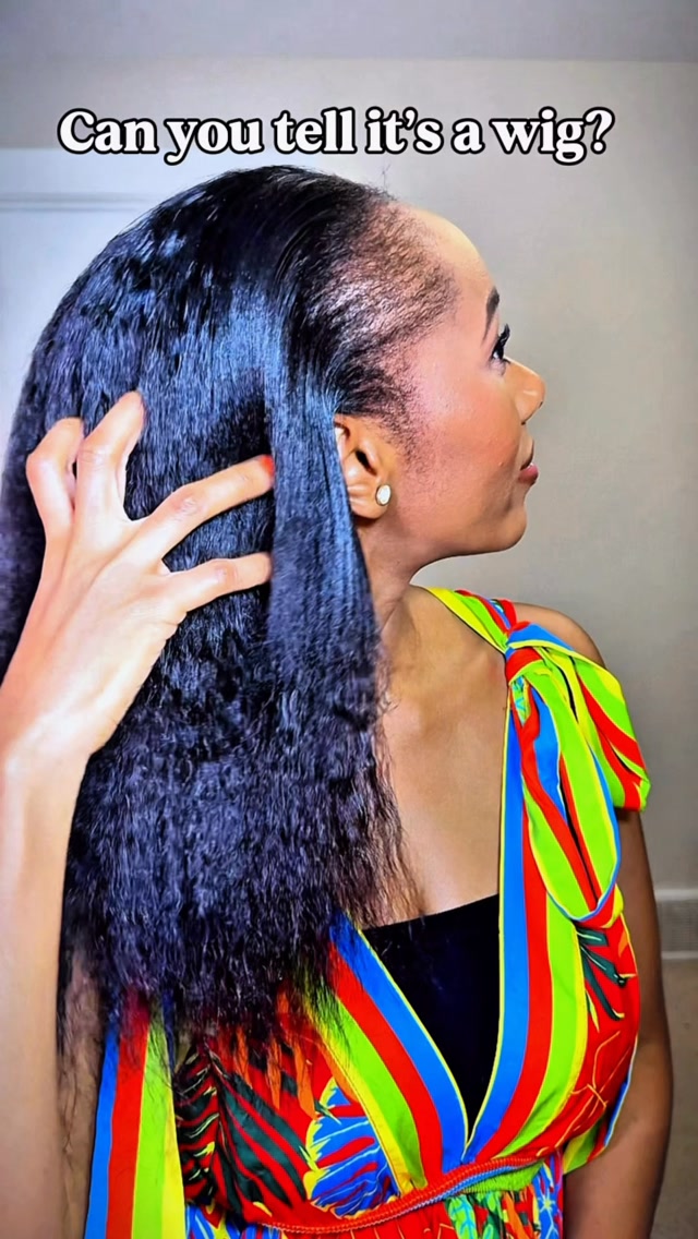 A half wig that actually blends in and looks like