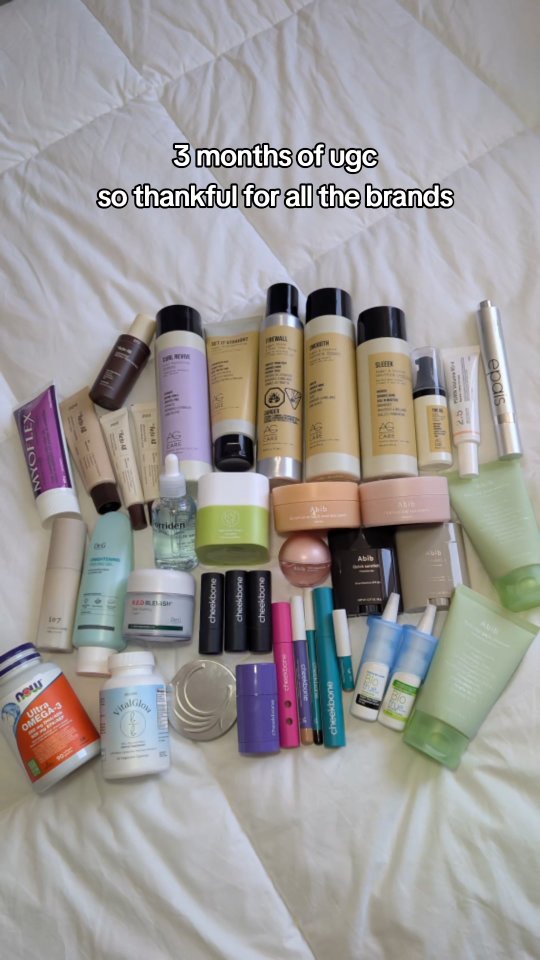 3 months of UGC and these are some of the products