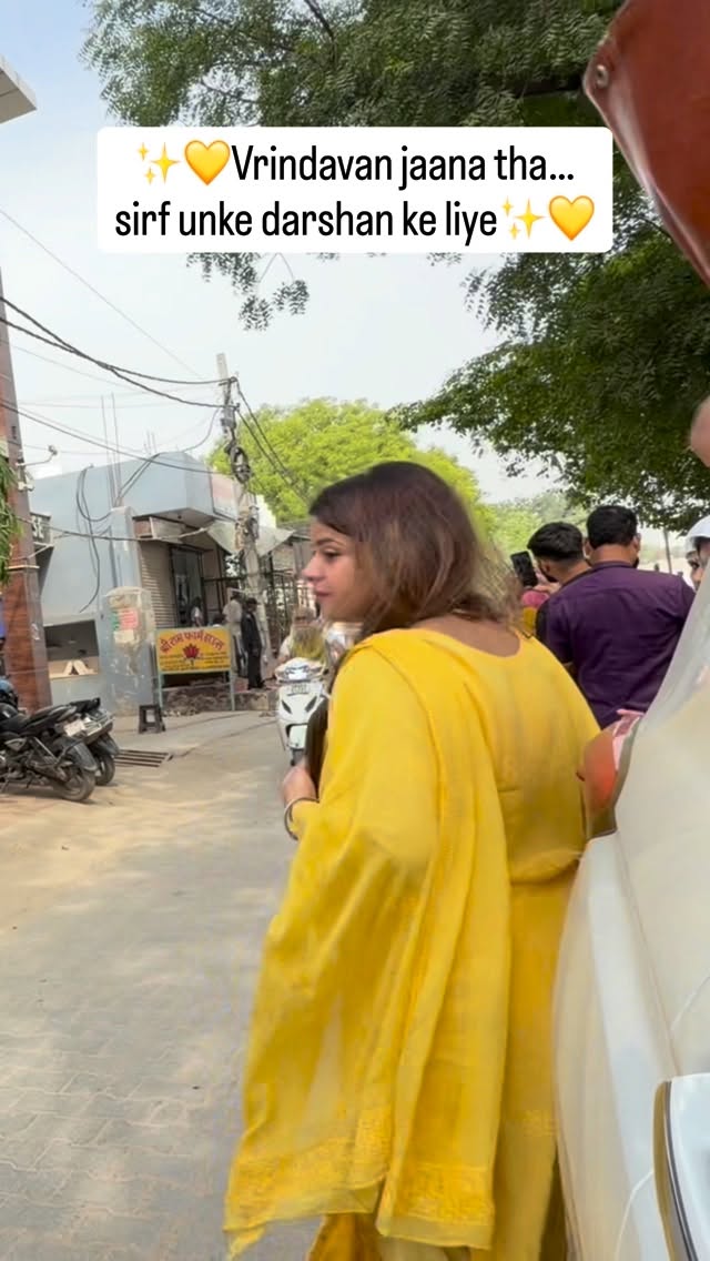 Radha💛✨🙏🏻Radha✨💛🙏🏻 #vrindavan #premanandji #