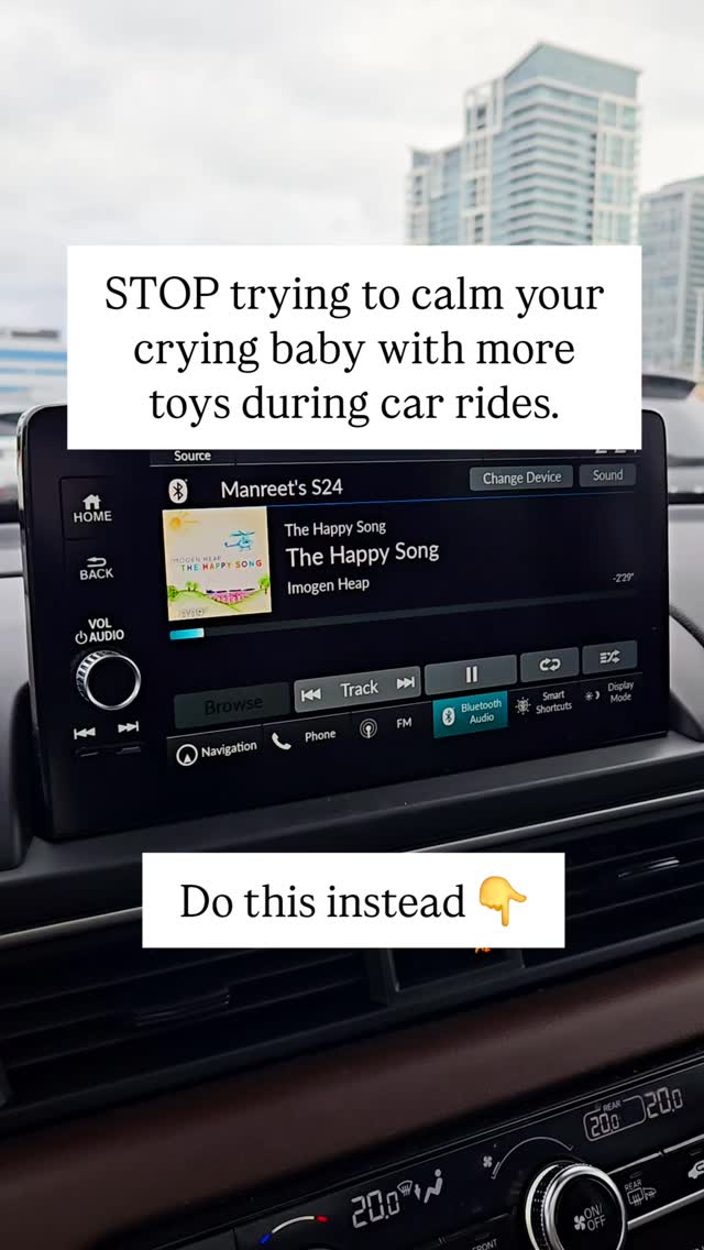 We've all been there. You're driving, your baby st