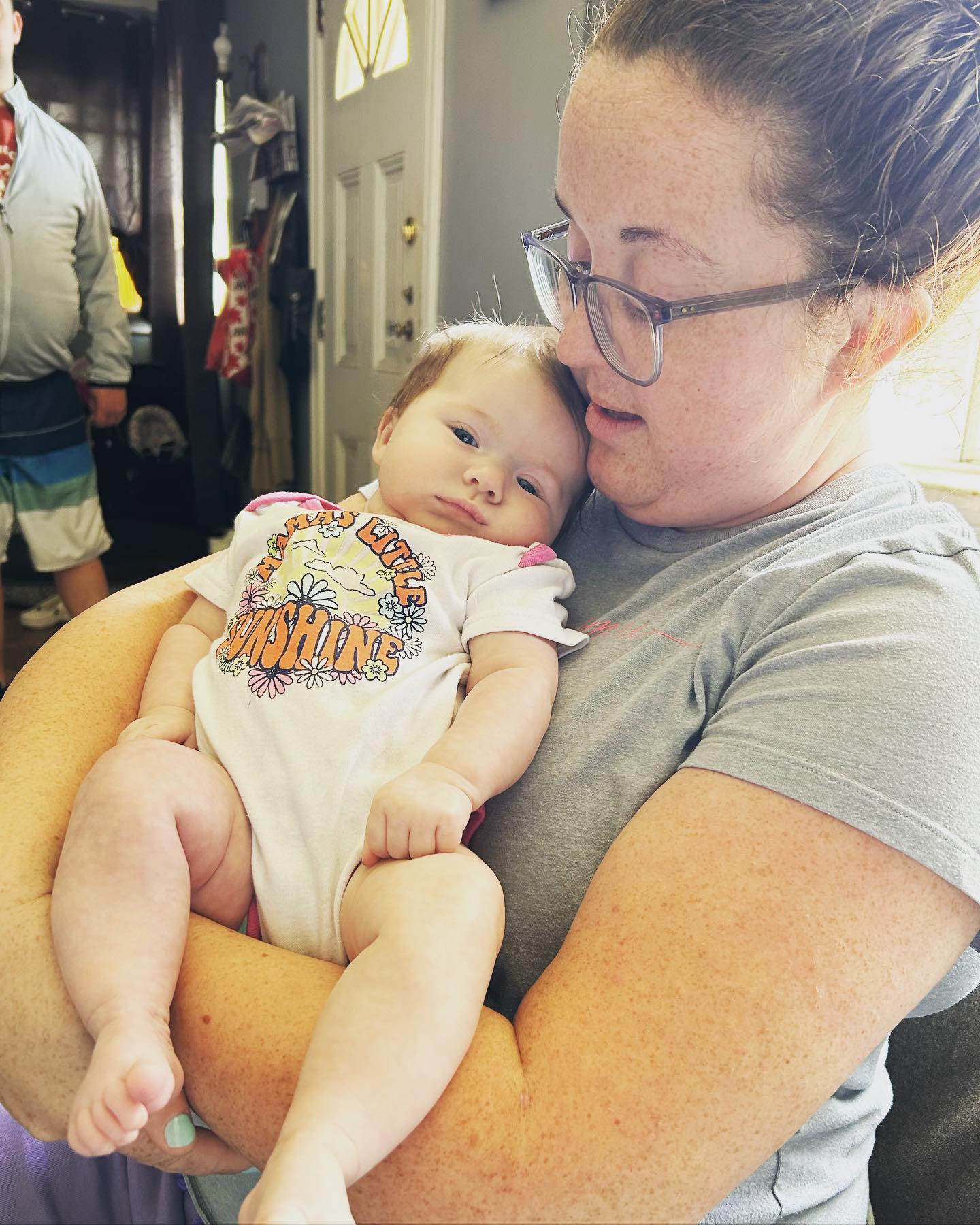 Not normally one for holding babies. But I definit