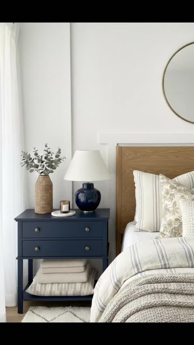 Proof that you don't need a total overhaul to change the feel of a room. A new bedding and a coat of