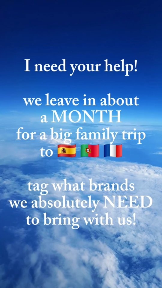 We are gearing up for a big family trip next month